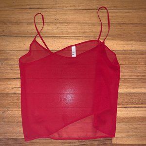 Chiffon by American Apparel Red Tank
